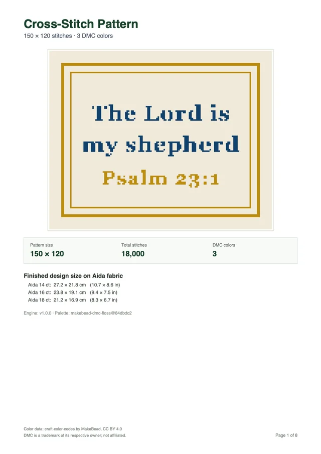 Sample PDF: Cover & sizes