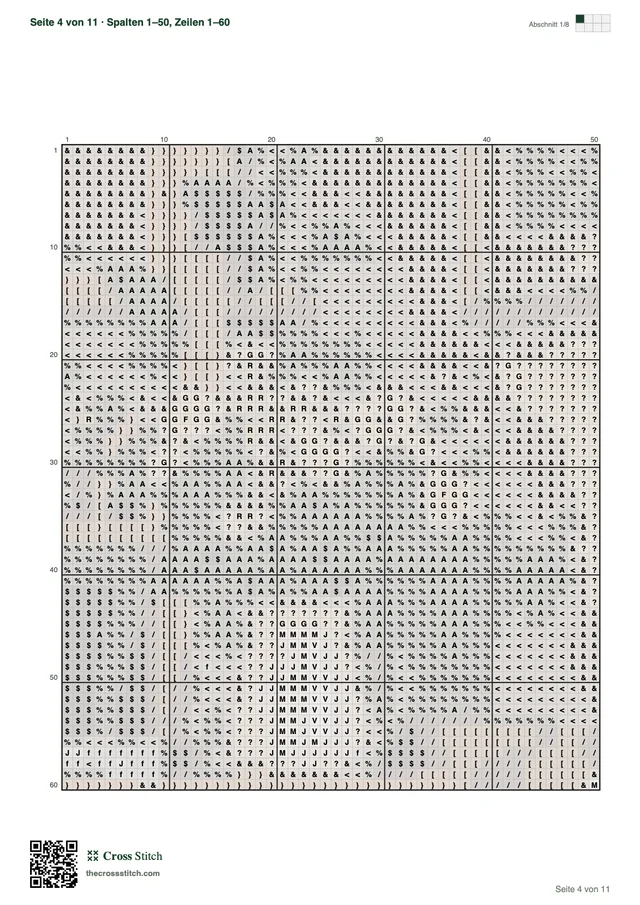 Beispiel-PDF: Zählmuster-Seiten