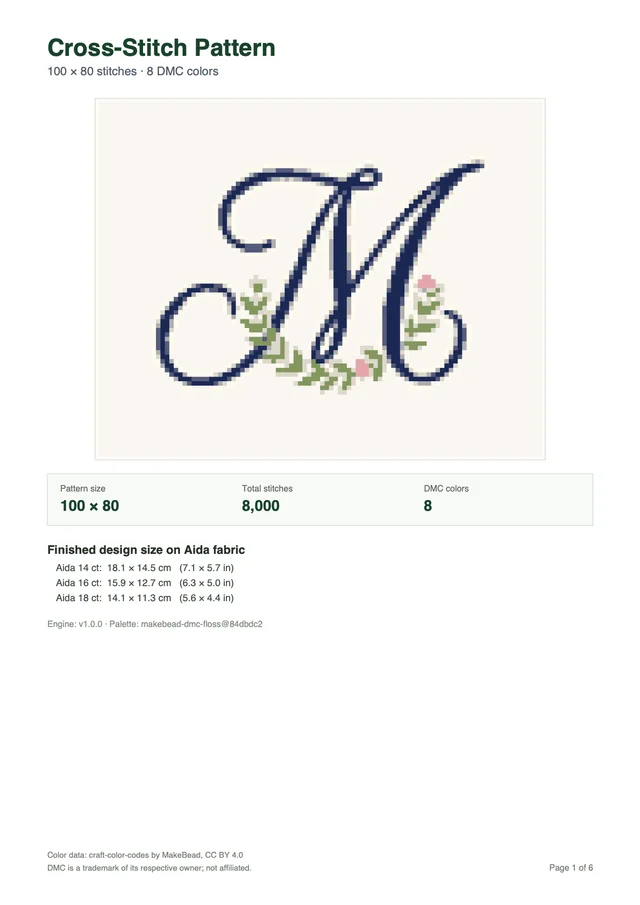 Sample PDF: Cover & sizes