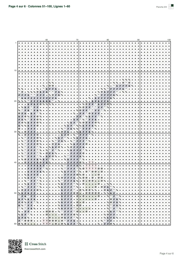 Exemple de PDF: Pages de grille à symboles