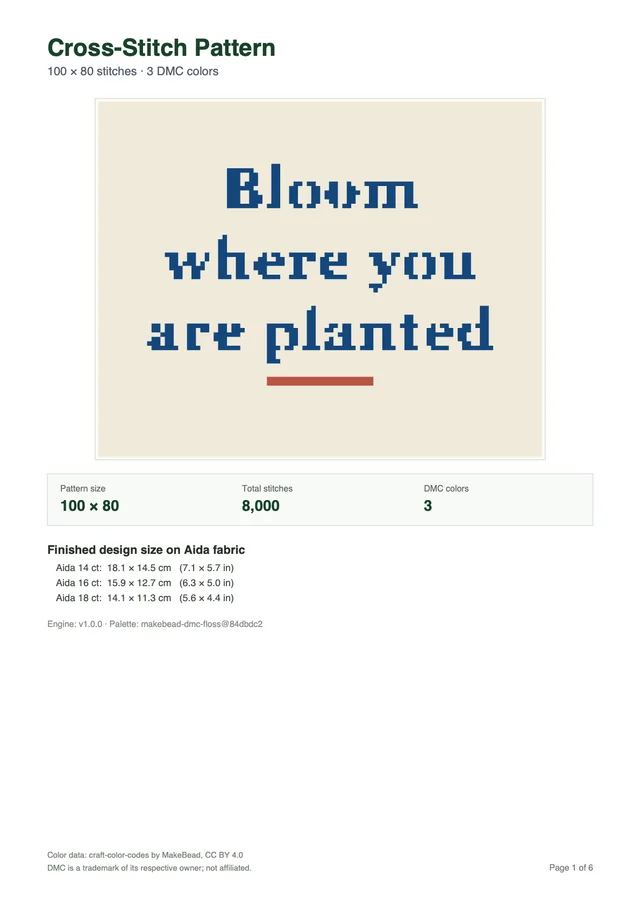 Sample PDF: Cover & sizes